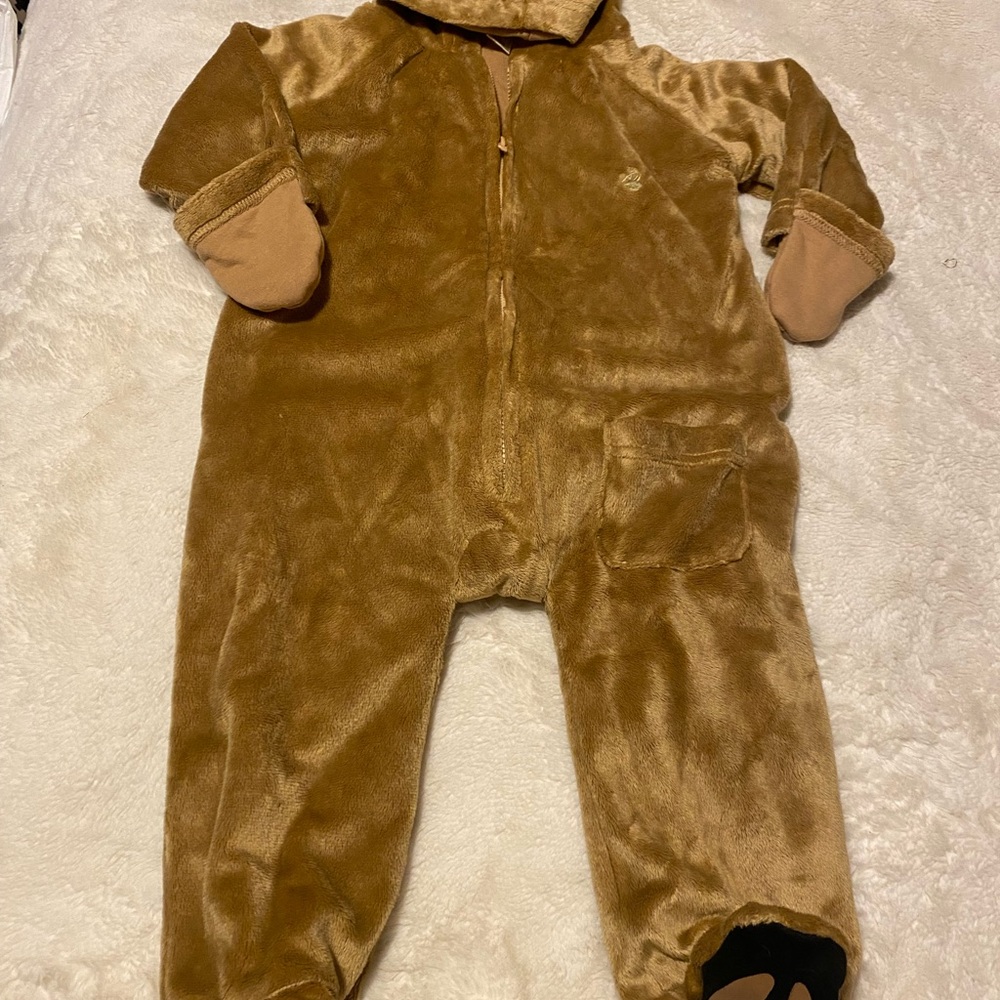 Deer Tan Kids One Piece Footie costume